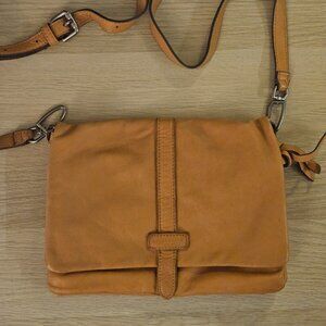 Mustard yellow Liebeskind leather crossbody bag